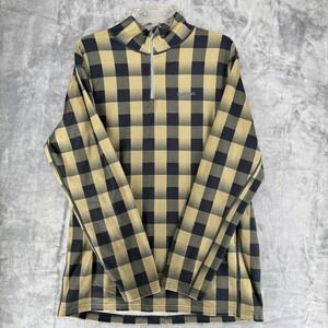 Burton Dryride Fleexe Quarter Zip yellow  Check Size Large Snowboard Ski